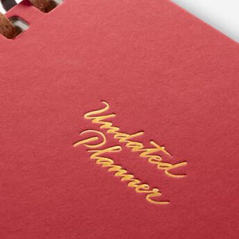 UNDATED SPIRAL PLANNER XL CRUSH GRAPE