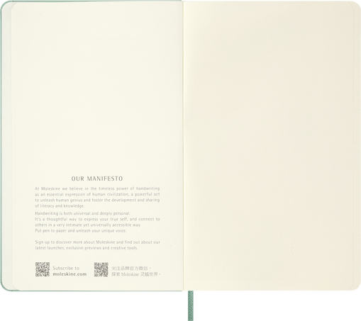 NTBK PLAIN LG SAGE GREEN+TEXT HARD