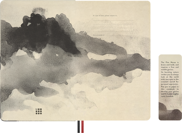 HORSE-LARGE RULED NTBK + BOX_CALLIGRAPHY