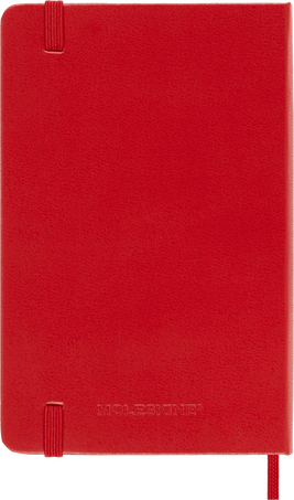 Classic Notebook Hard Cover, Scarlet Red - Side view