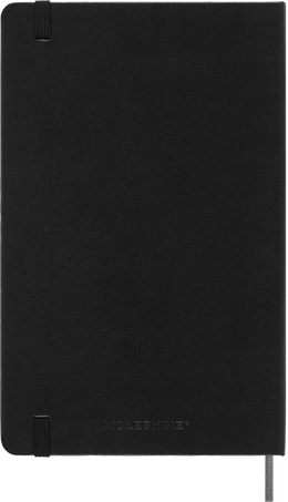 Smart notebook Large Hard cover, plain, Black - Side view