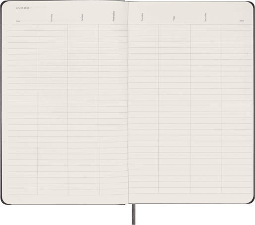 UNDATED WKLY NTB LG BLACK