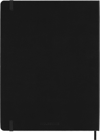 Classic Notebook Hard Cover, Black - Side view