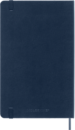 Smart notebook Large Hard cover, ruled, サファイアブルー - 背面