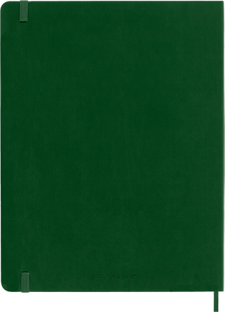 Classic Notebook Soft Cover, Myrtle Green - Side view