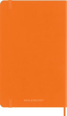 Precious & Ethical Notebook Vegan Soft Cover, Ruled, Orange - Back view