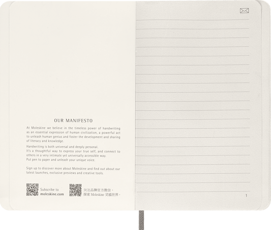 Smart notebook Pocket Soft cover, ruled, ブラック - 横