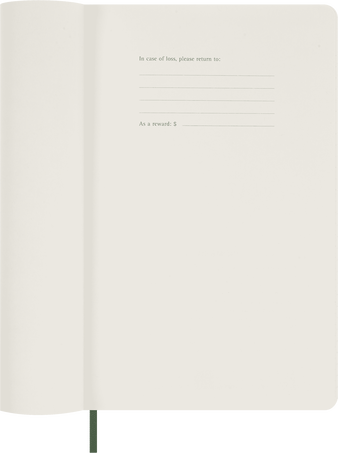 Classic Planner 2025 Large Daily, soft cover, 12 months, Myrtle Green - Side view