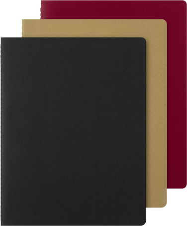 CAHIER JNLS XXL RUL BLK-KR.BROWN-CRAN.RE