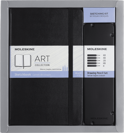 カラーリング キット & スケッチ キット アート コレクション, Sketching Kit Black Pencils - 正面
