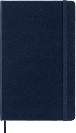 Classic Planner 2023/2024 Large Weekly, hard cover, 18 months, Sapphire Blue - Front view