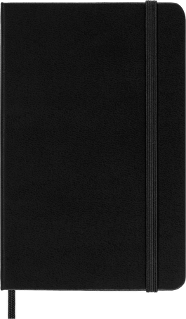 Classic Notebook Hard Cover, Black - Front view