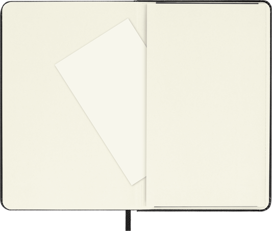 Classic Notebook Hard Cover, Black - Side view