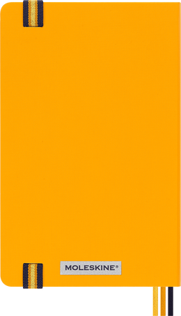 Moleskine x K-Way Notebook Large, plain, Orange - Back view