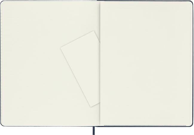 Classic Notebook Hard Cover, Sapphire Blue - Side view