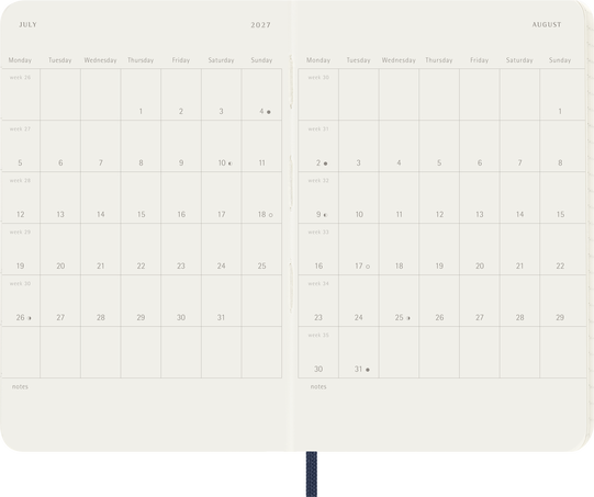 18M WKLY NTBK PK S.BLUE SOFT