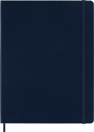 Classic Notebook Hard Cover, Sapphire Blue - Front view