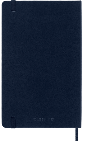 Classic Notebook Hard Cover, Sapphire Blue - Side view