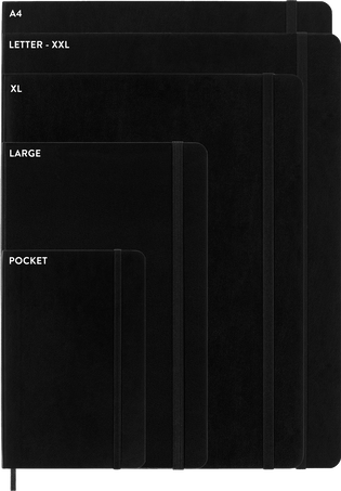 Classic Notebook Soft Cover, Myrtle Green - Back view