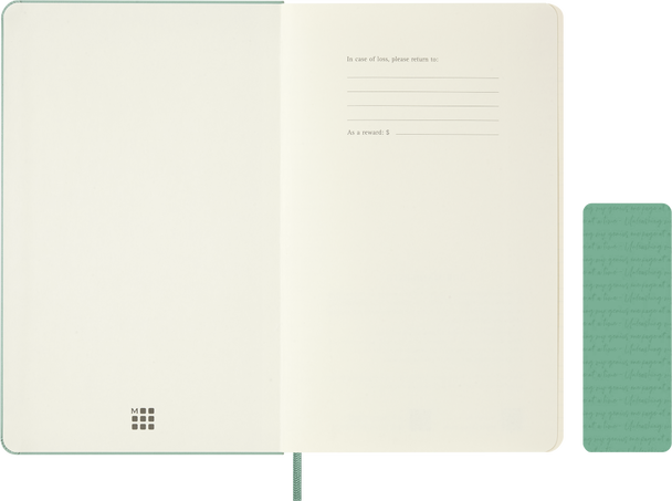 NTBK PLAIN LG SAGE GREEN+TEXT HARD