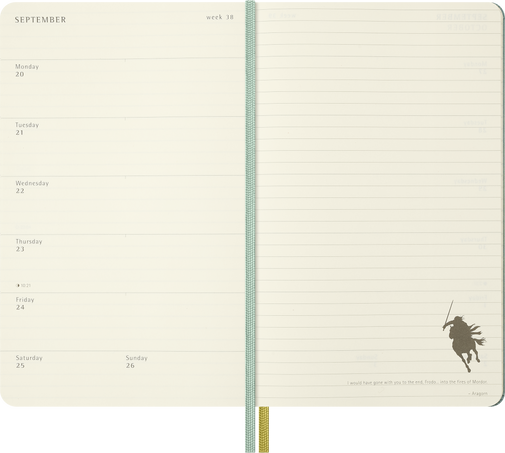 18M LORD OF THE RINGS WKLY NB L H NO BOX