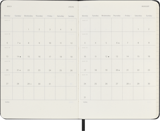 12M WKLY HOR PK BLK HARD