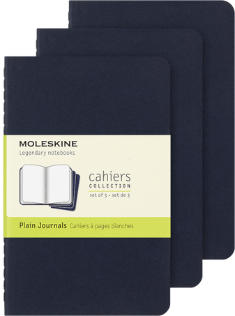 CAHIER JNLS PK PLA INDIGO.BLU