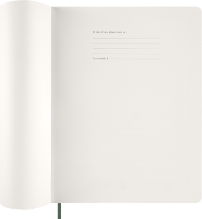 2026 Essential Diary 15-Month, weekly vertical, XXL, soft cover, Myrtle Green - Side view