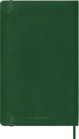 Classic Notebook Soft Cover, Myrtle Green - Side view