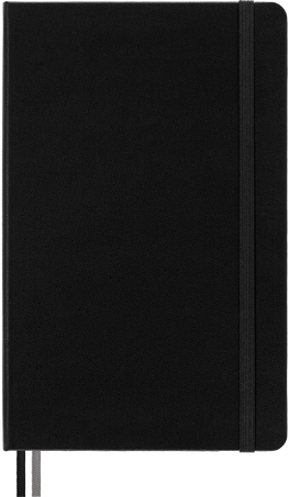 クラシック ノートブック エクスパンデッド ハードカバー, ブラック - Front view