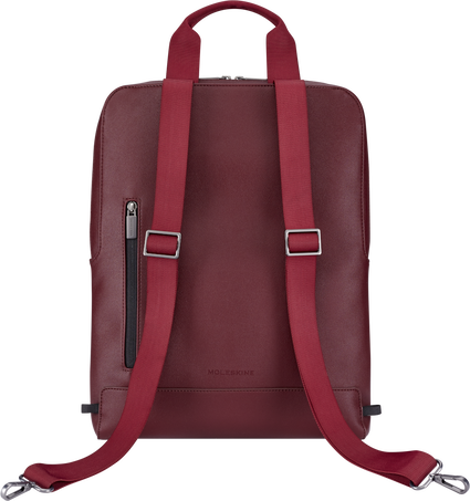 バーティカル（縦型）デバイスバッグ クラシックコレクション、ラズベリーレッド, Red - 横