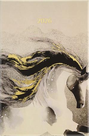 HORSE – 12M WKLY PLANNER BOX_CALLIGRAPHY