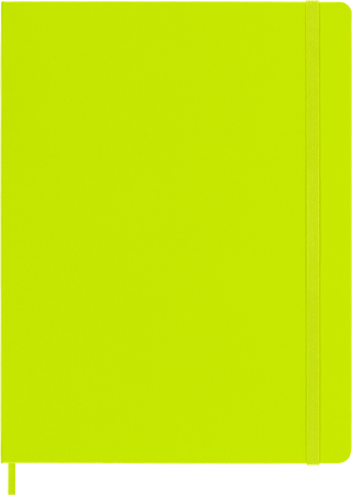 Classic Notebook Hard Cover, Lemon Green - Front view