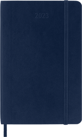 Classic Planner 2023 Daily 12-Month, Sapphire Blue - Front view