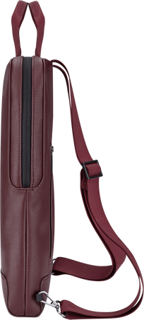 バーティカル（縦型）デバイスバッグ クラシックコレクション、ラズベリーレッド, Red - 横