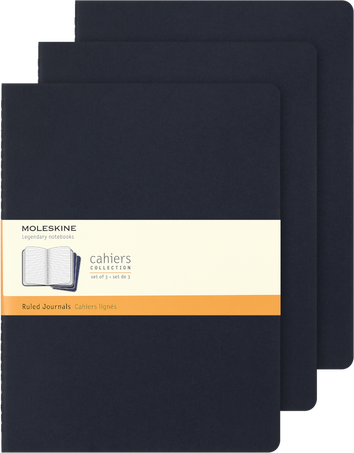 CAHIER JNLS XL RUL INDIGO.BLU