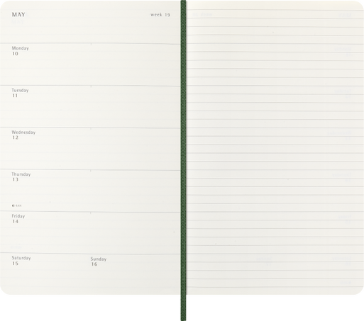 18M WKLY NTBK LG MYRTLE GREEN SOFT