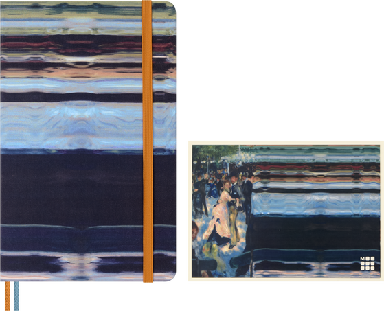 Impressions of Impressionism ノート ラージ、罫線入り、ファブリック製ハードカバー - 横