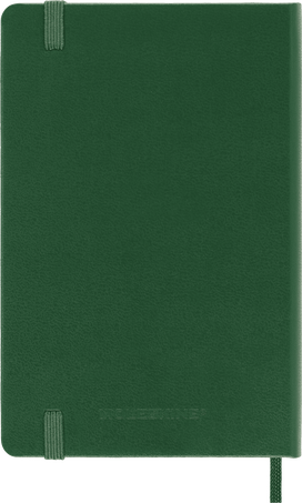 Classic Planner 2025 Pocket Daily, hard cover, 12 months, Myrtle Green - Back view