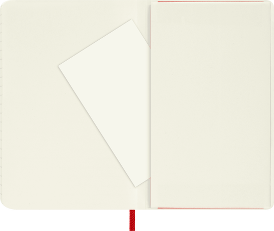 Classic Notebook Soft Cover, Scarlet Red - Side view