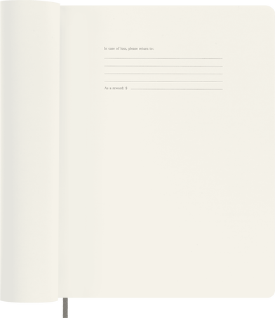 Smart notebook XL Soft cover, ruled, ブラック - 横