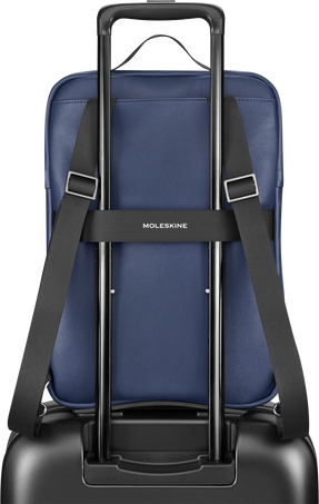プロフェッショナルデバイスバッグ - 15インチ クラシックコレクション、サファイアブルー, Blue - 背面