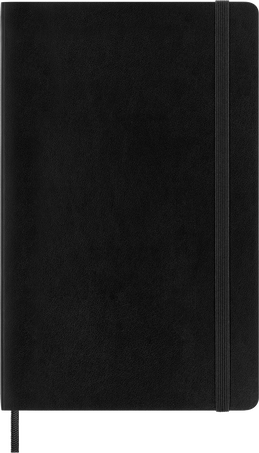 Classic Notebook Soft Cover, Black - Front view