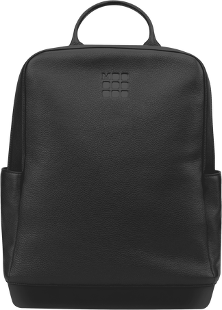 Backpack Classic Leather Collection, Black - Front view