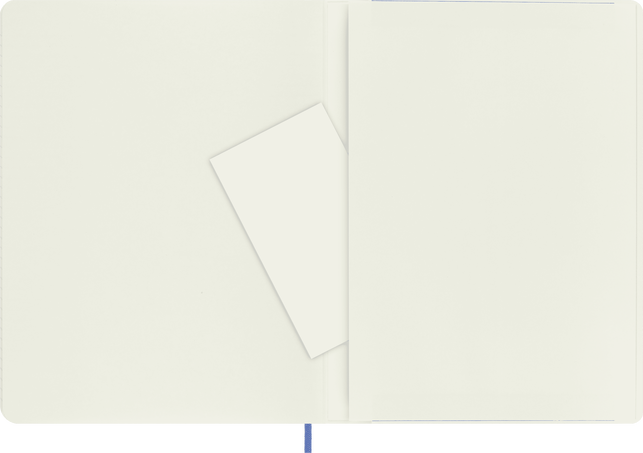 Classic Notebook Soft Cover, Hydrangea Blue - Side view