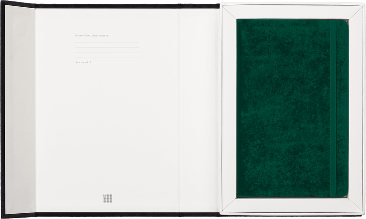 Velvet Notebook グリーン - 背面