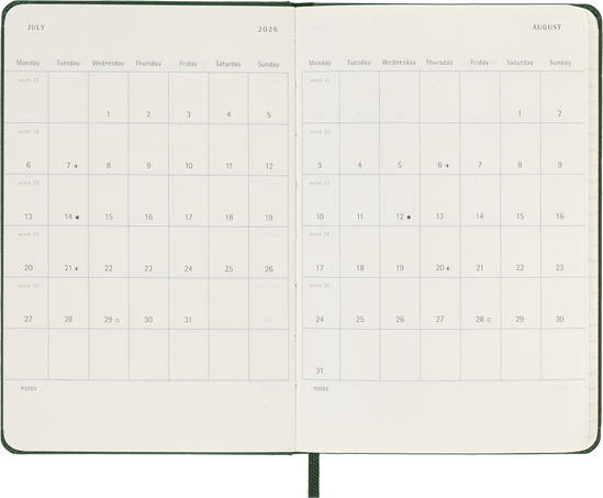 12M WKLY NTBK PK MYRTLE GREEN HARD