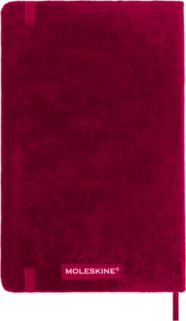 Velvet Notebook Red - Side view