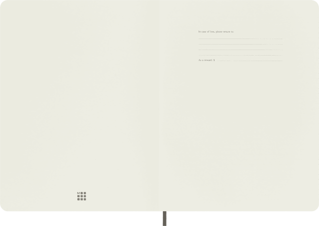 Precious & Ethical Notebook Vegan Soft Cover, Python-effect, Ruled, Black - Side view