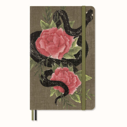 SNAKE ROSES- LARGE RULED NOTEBOOK NO BOX